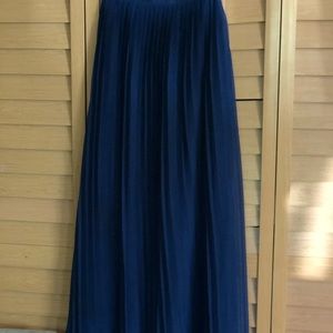 Dark Blue Pleated Skirt (Pinky)